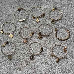 Alex and Ani Gold Charm Bracelet Collection